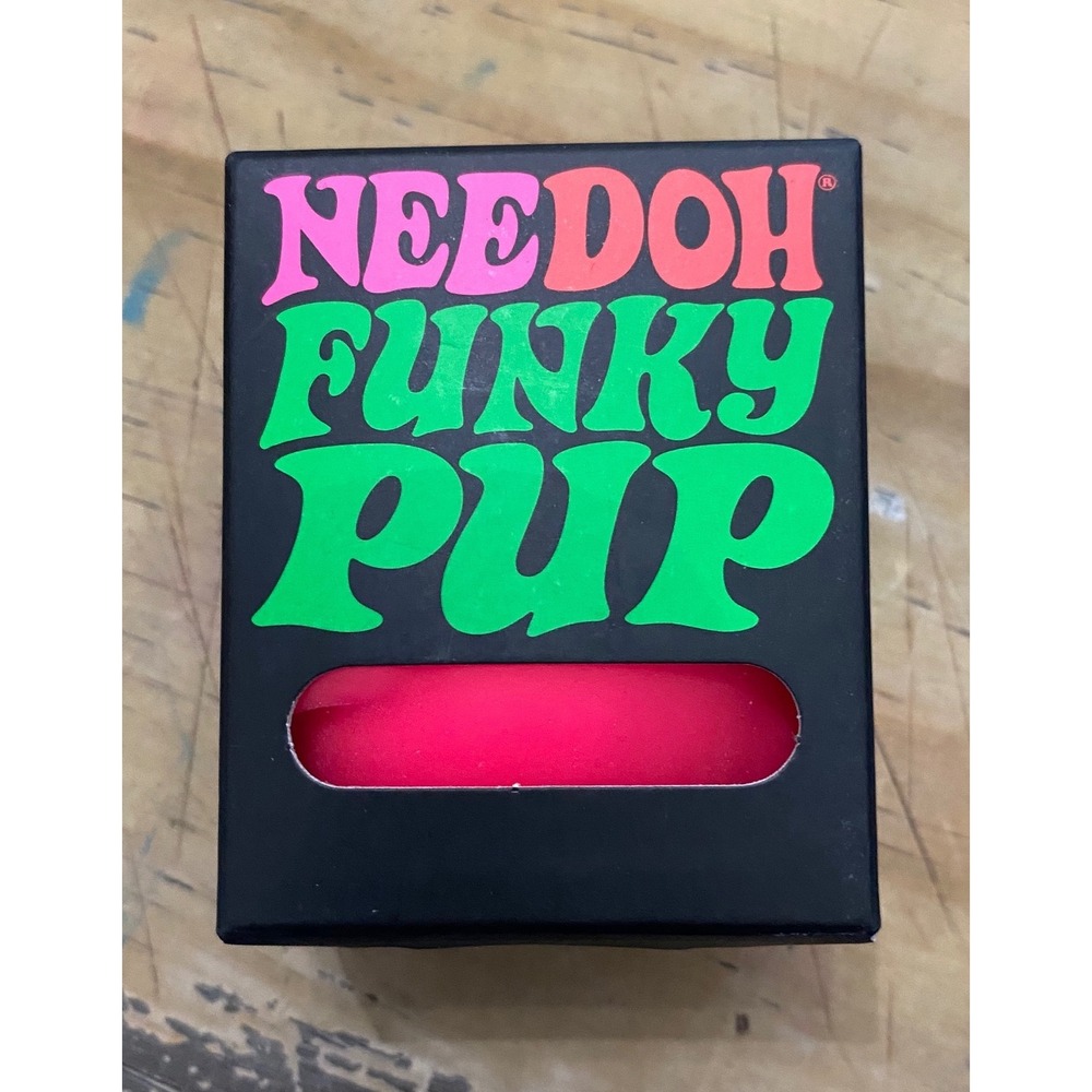 Schylling NeeDoh Funky Pup Pink Stress Toy Fidget Squishy 26065HY NEW tiktok